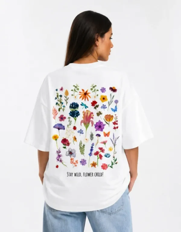 Pretty Flowers Oversized T-Shirt