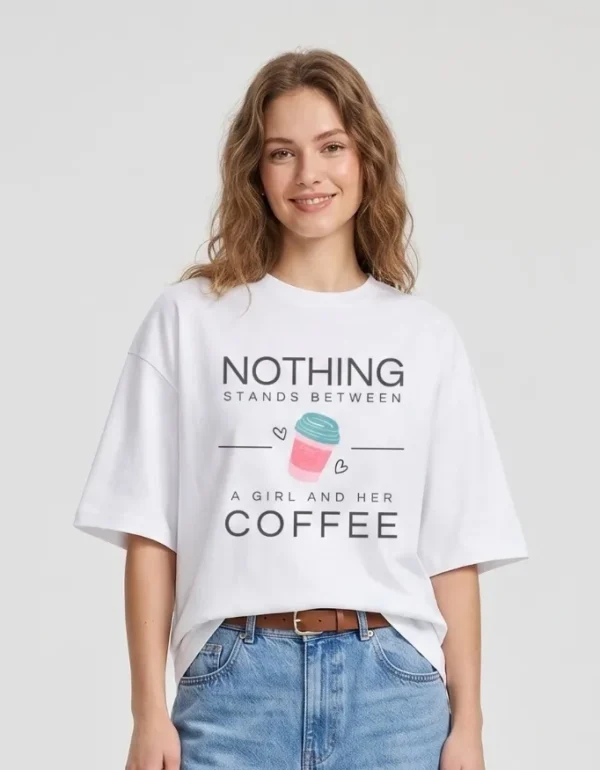 15 Her Coffee Oversized T-Shirt