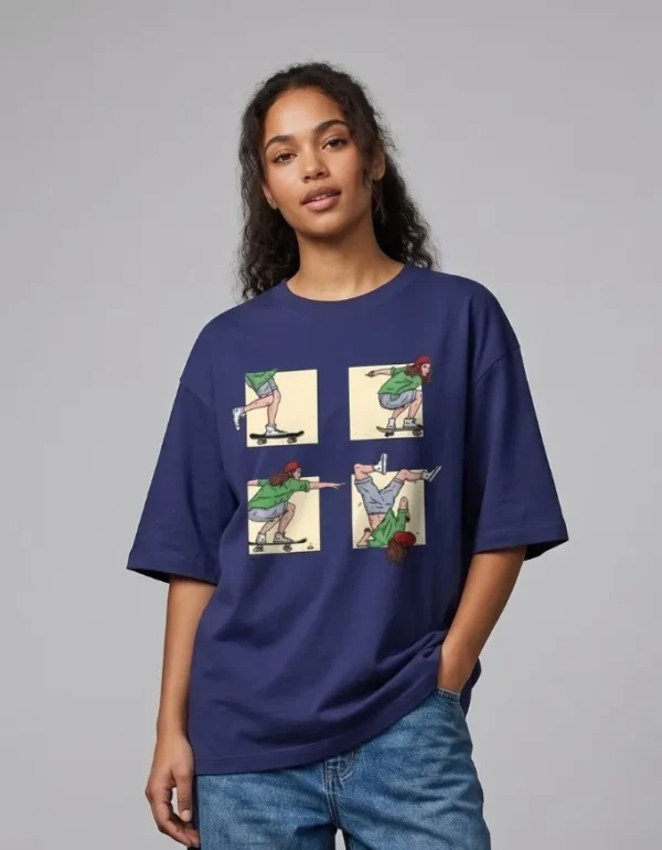 4 Skateboard Oversized T-Shirt