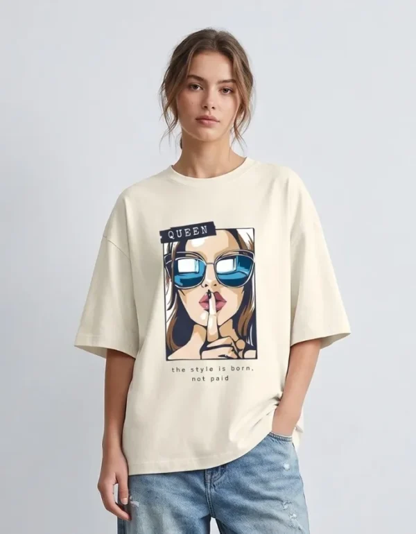The Style is Born Not Paid Oversized T-Shirt