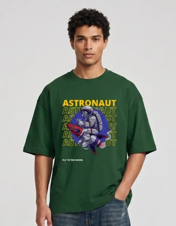 Astronaut Rocket Oversized T-Shirt