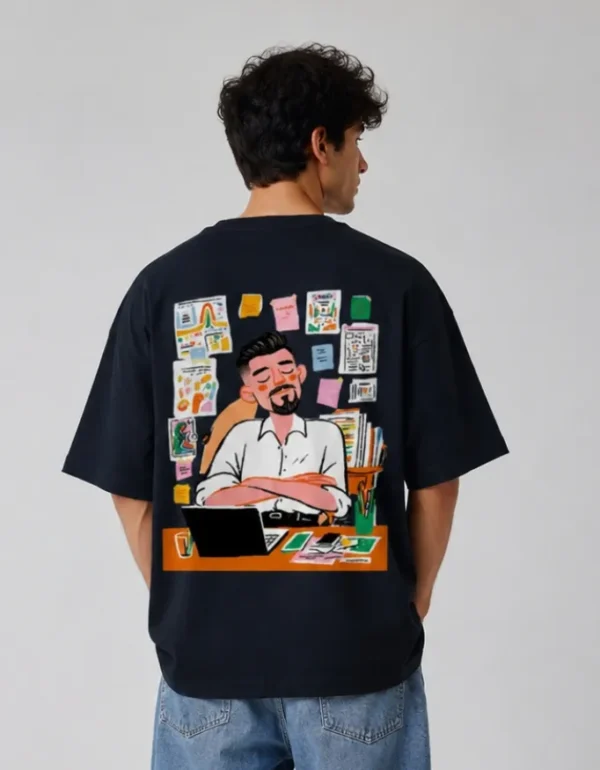 Back Office Built for the Streets Boring Office Oversized T-Shirt