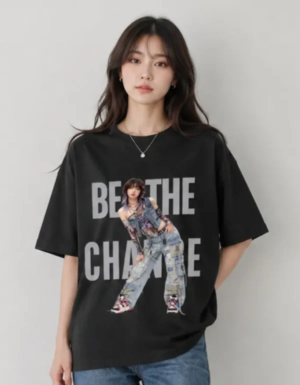 Oversized Relaxed Tees - Be The Change