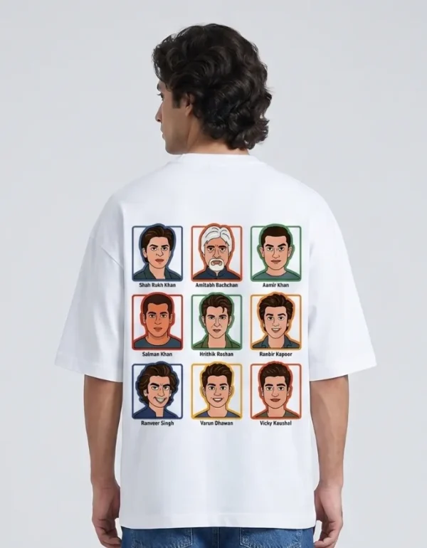Bollywood Bollywood Heroes Oversized T-Shirt