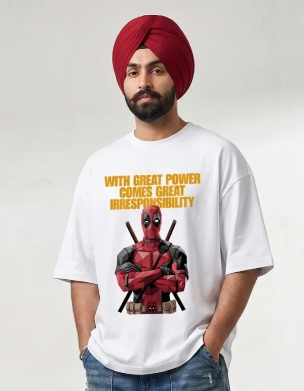 Irresponsible Deadpool Oversized T-Shirt