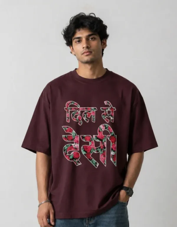Dil Se Desi Dil Se Desi Oversized T-Shirt