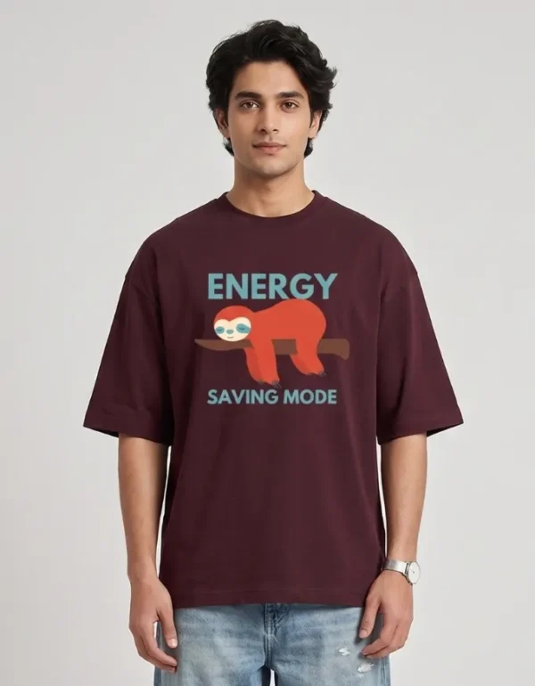 Energy Saving Mode Oversized T-Shirt