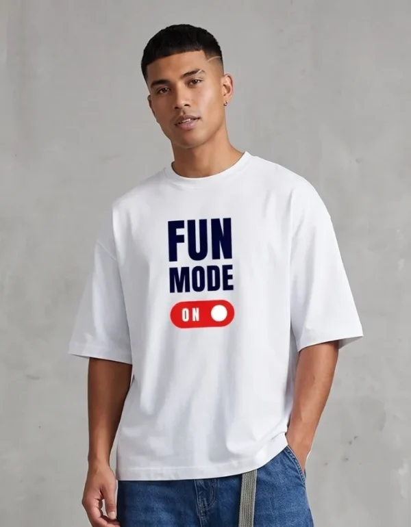 Fun Mode On Oversized T-Shirt