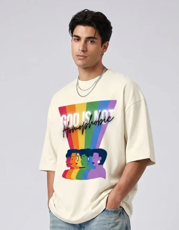 God Is Not Homophobia Oversized T-Shirt