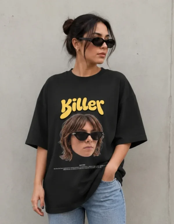 Oversized Relaxed Tees - Killer Girl