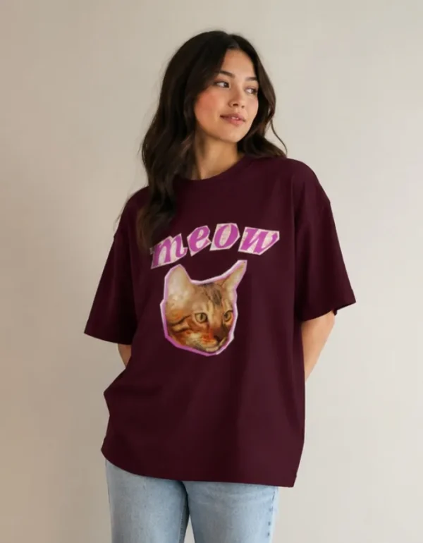 Meow Tees Oversized T-Shirt