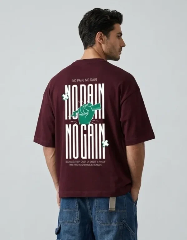 No Pain No Gain Oversized T-Shirt