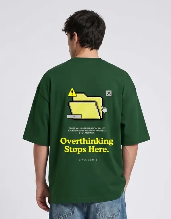 Overthinking Stop Here Oversized T-Shirt