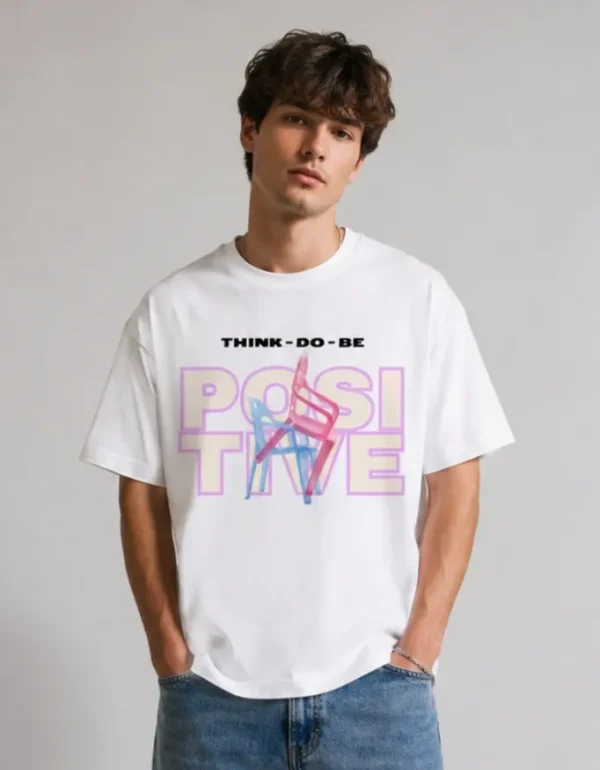 Think Positive Oversized T-Shirt