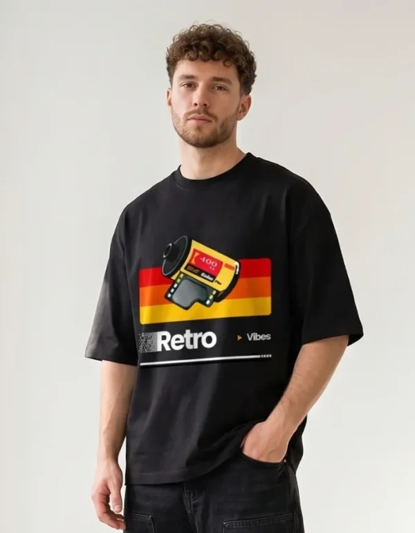 Retro Reels Oversized T-Shirt