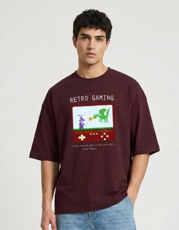 Retro Gaming Oversized T-Shirt