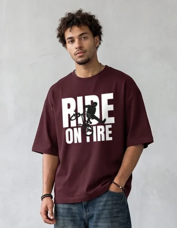Ride On Fire Ride On Fire Oversized T-Shirt