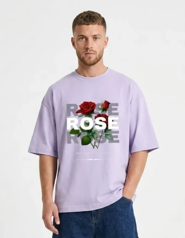 Red Rose Oversized T-Shirt