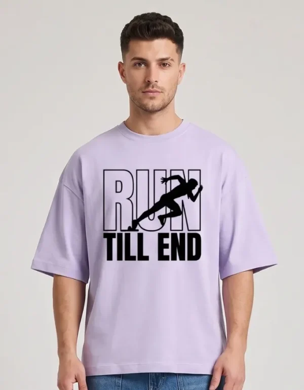Run Till End Oversized T-Shirt