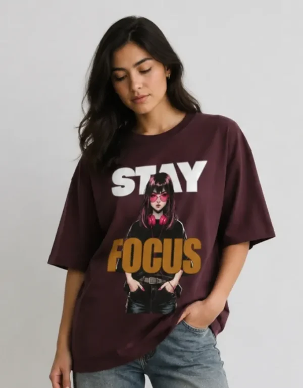 Stay Focus Stay Focus Oversized T-Shirt