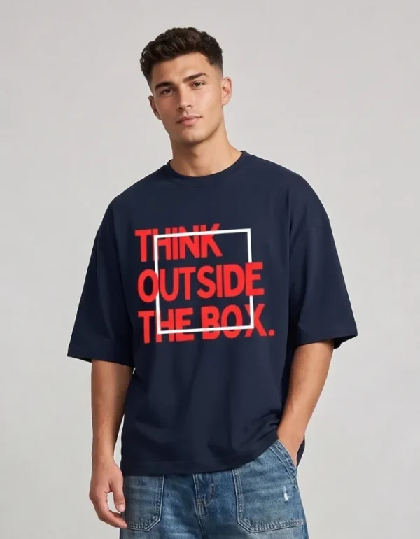 Think Outside The Box Oversized T-Shirt