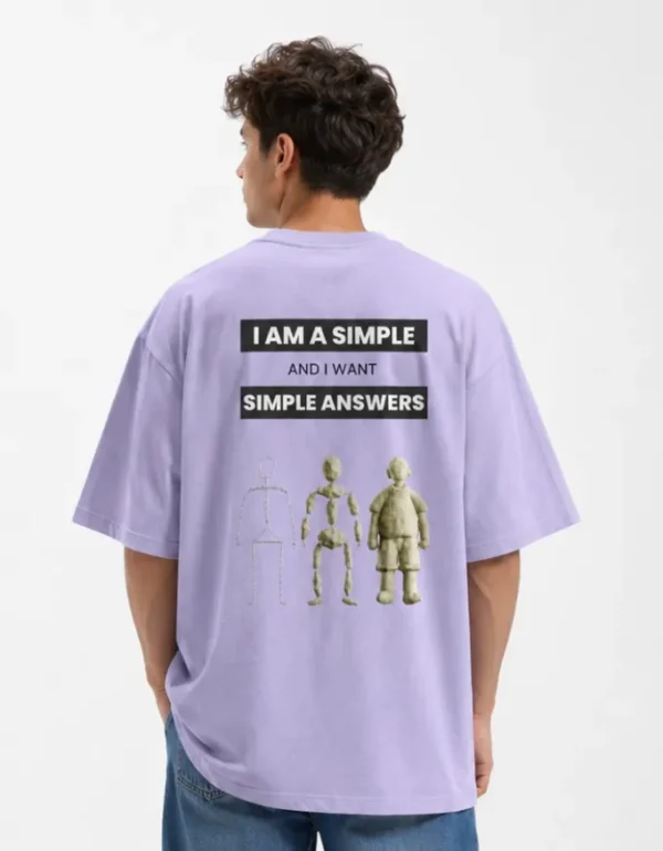 I Am Simple Oversized T-Shirt