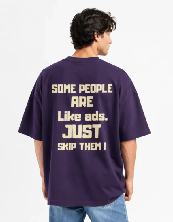 Skip Like Ads Oversized T-Shirt