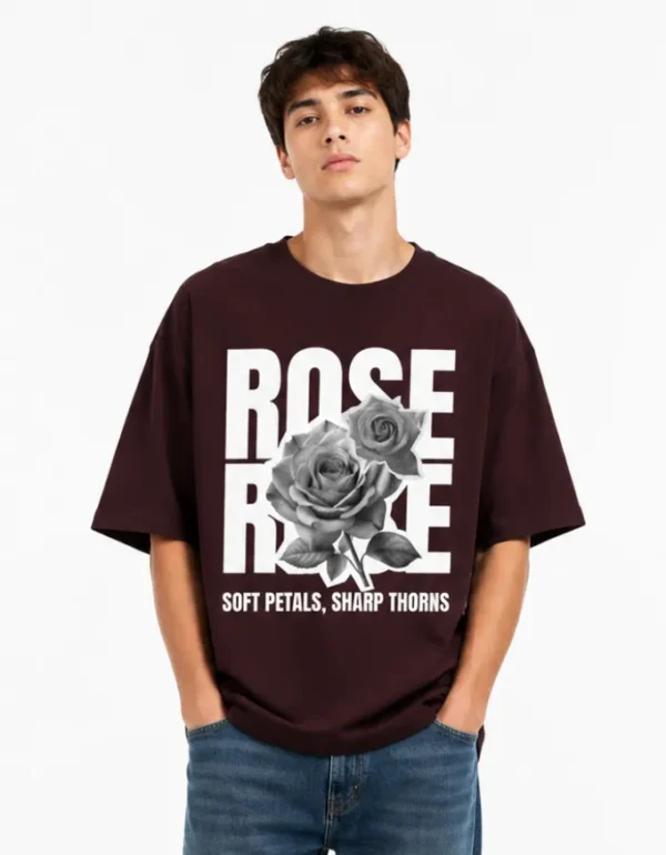 317 Black Rose Oversized T-Shirt