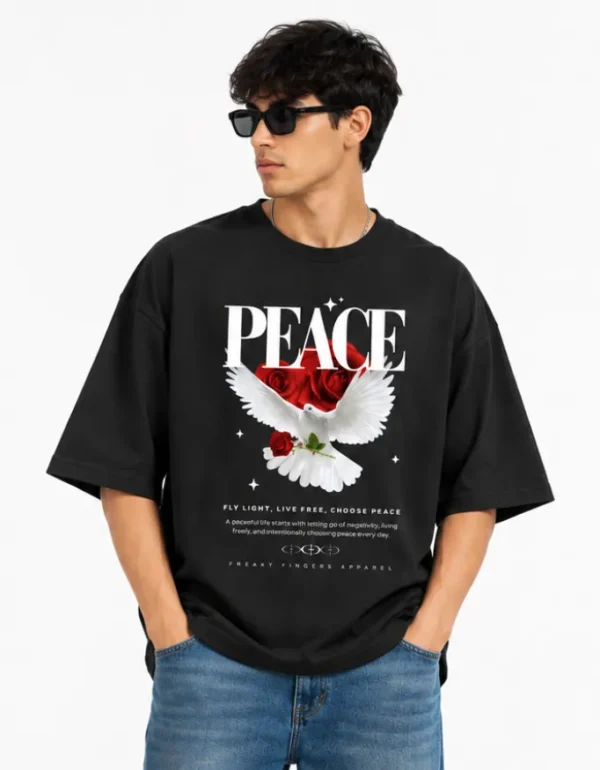 Peace Pigeon Oversized T-Shirt