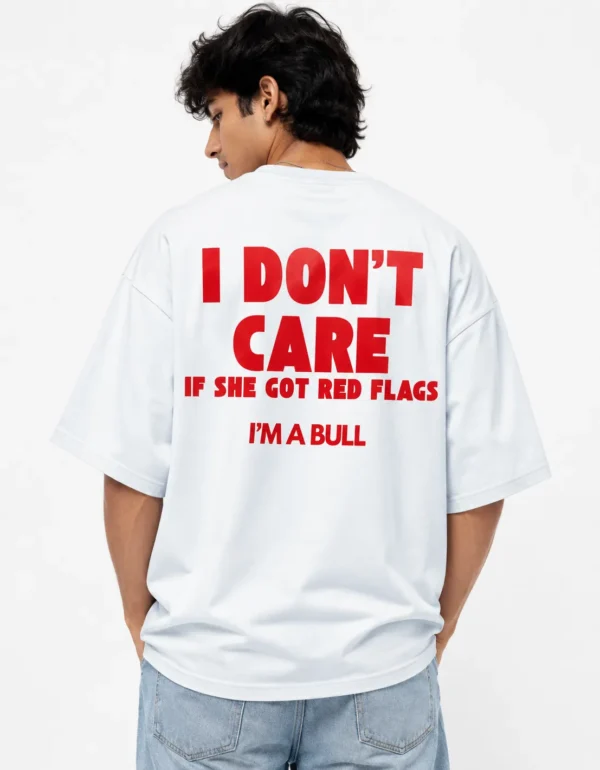 Typography Oversized Tee - I Don't Care