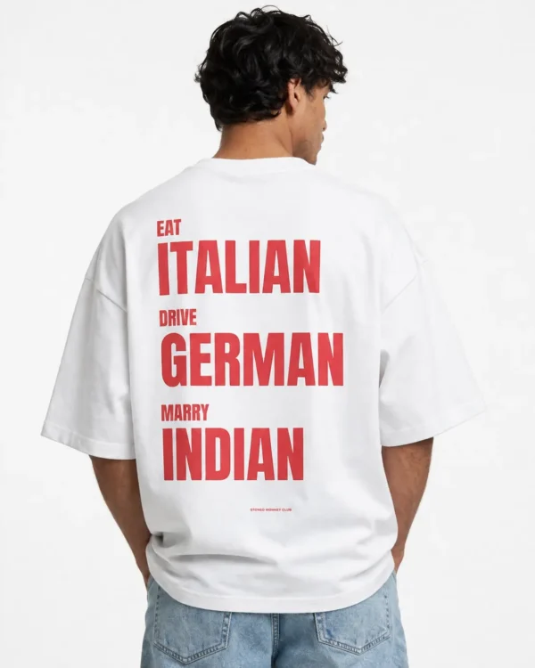 Typography Oversized Tee – Middle Class Dreams