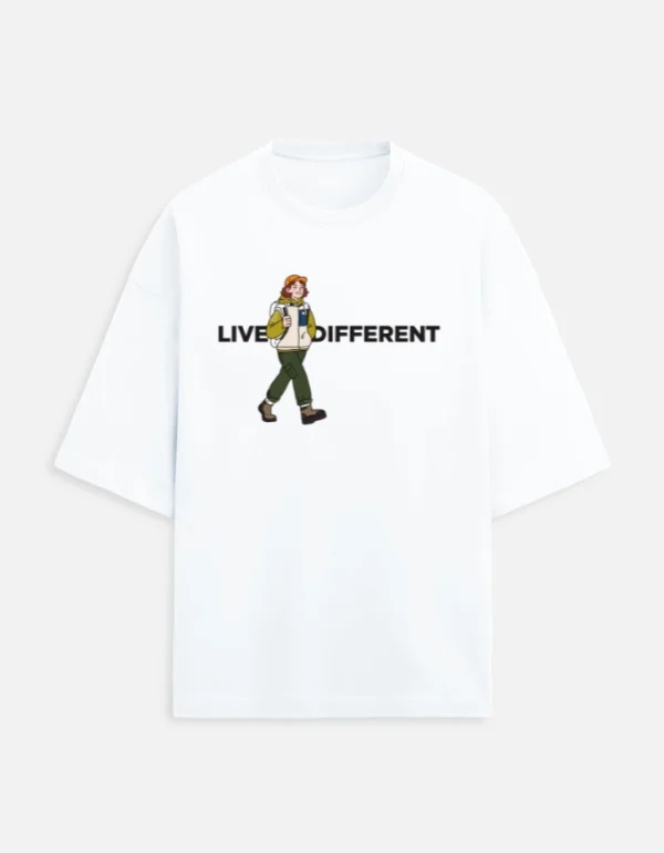 Live Diffrent Terry Oversized T-Shirt