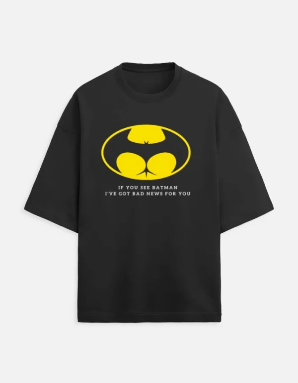Bad News Batman Terry Oversized T-Shirt