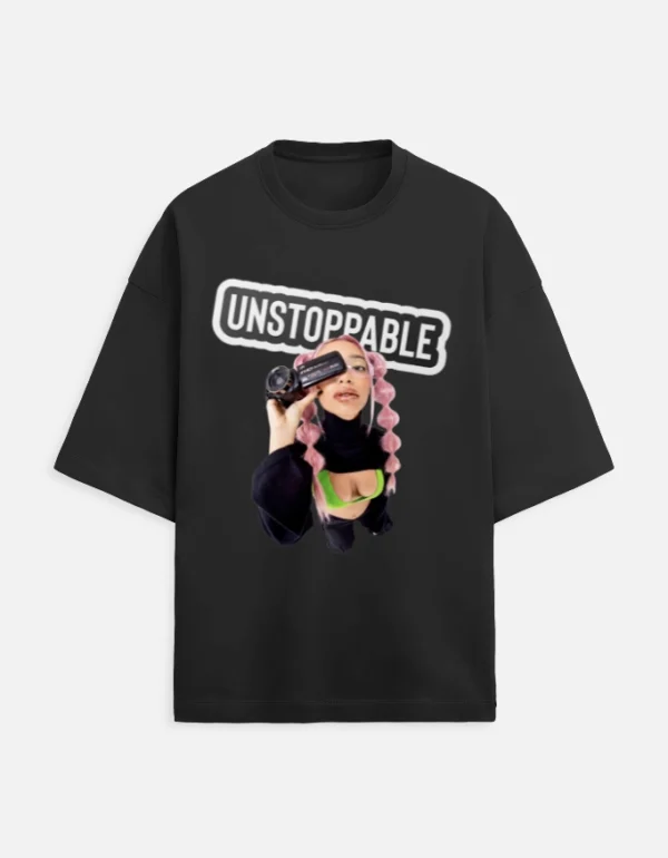 Unstoppable Girl Terry Oversized T-Shirt