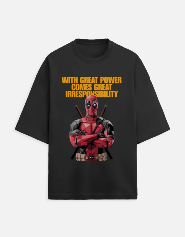 Irresponsibile Deadpool Terry Oversized T-Shirt