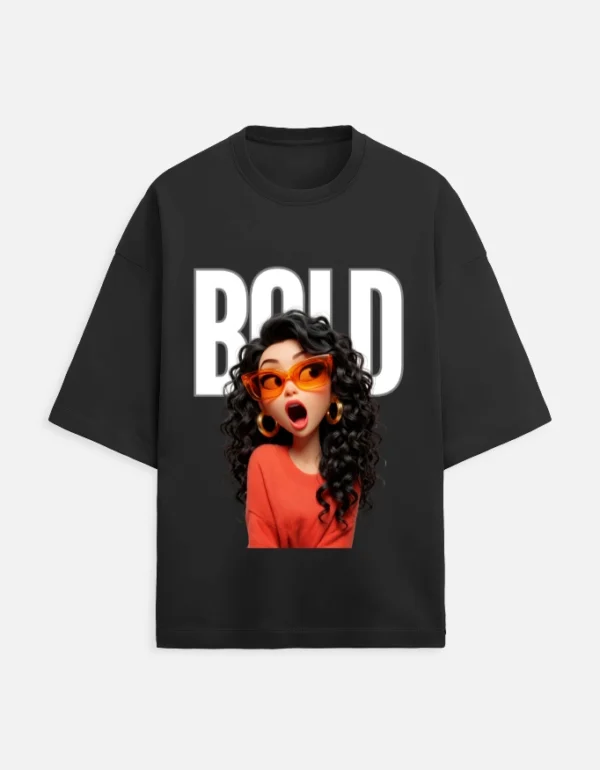 Bold Girl Terry Oversized T-Shirt