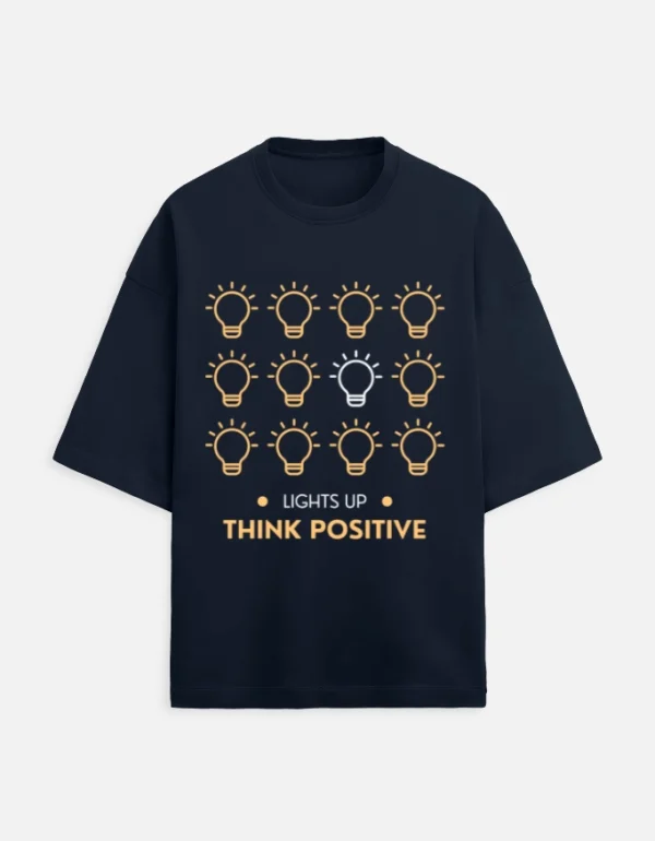 Think Positive Terry Oversized T-Shirt