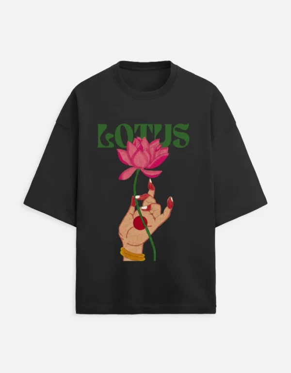 Lotus Terry Oversized T-Shirt