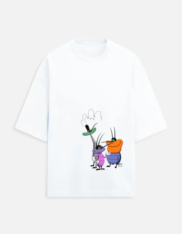 Oggy & Friends Terry Oversized T-Shirt