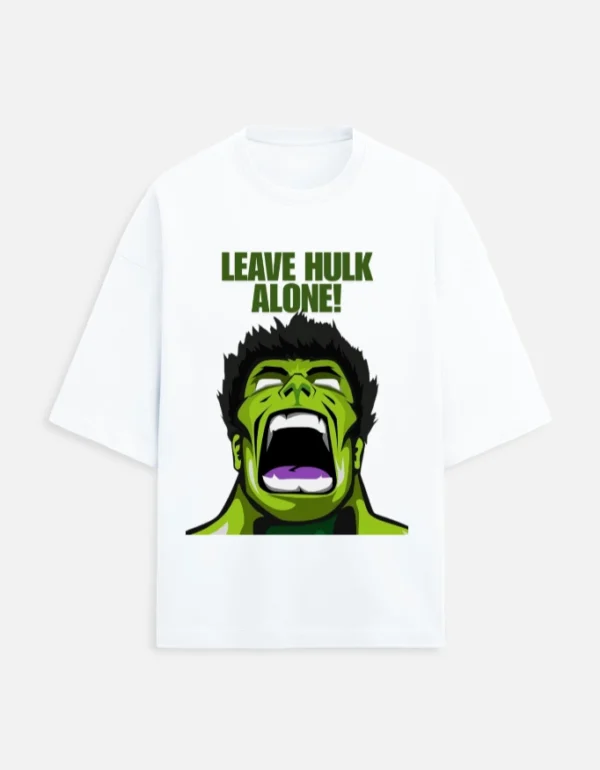 Leave Hulk Alone Terry Oversized T-Shirt