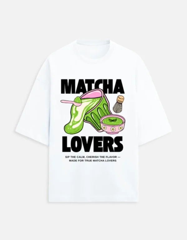 Matcha Lovers Terry Oversized T-Shirt