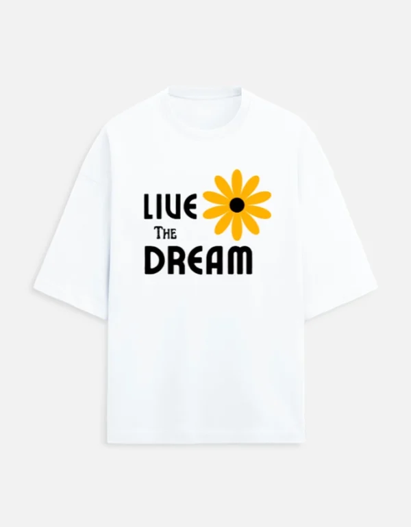 Live The Dreams Terry Oversized T-Shirt